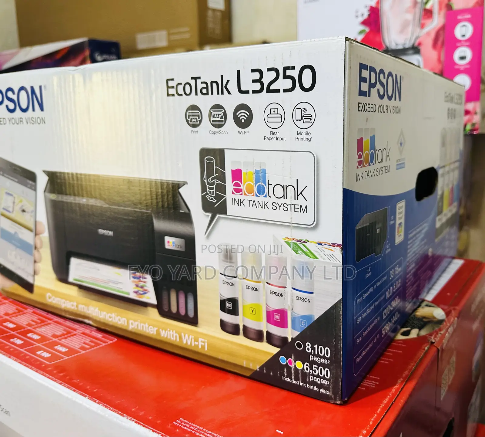 Connect Wireless Print With Epson L3250 Colored Printer