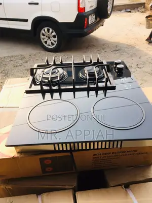 Energy Saving Kenwood 2 Gas + 2 Electric Cooker(Black) 