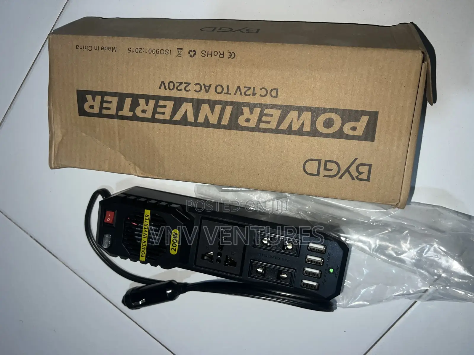 Car Power Inverter AC 12v to 220v - 200w