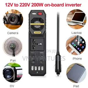 Car Power Inverter AC 12v to 220v - 200w