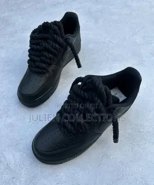 Nike Air Force Big Laces All Black