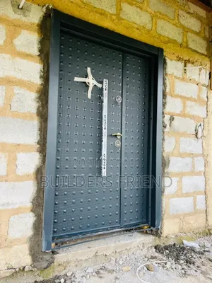 Double Lock Full Metal Entrance One Half Heavyduty Door