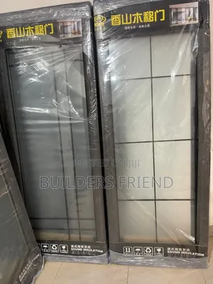 New Tempered Glass Bathroom Entrance Door Complete