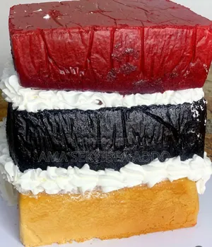 White and God Square Cake