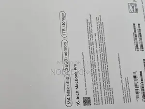 New Apple MacBook Pro 2024 M4 Max 16-Inch 36GB Apple M4 Max SSD 1T