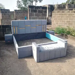 Queen Size Bed Frame Ottoman and Side Drawers