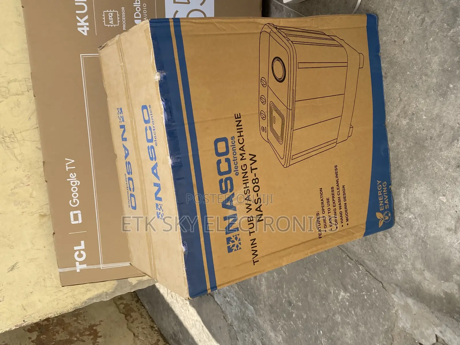 Inscribed Nasco 8kg Twintub Washingmachine Semi Auto