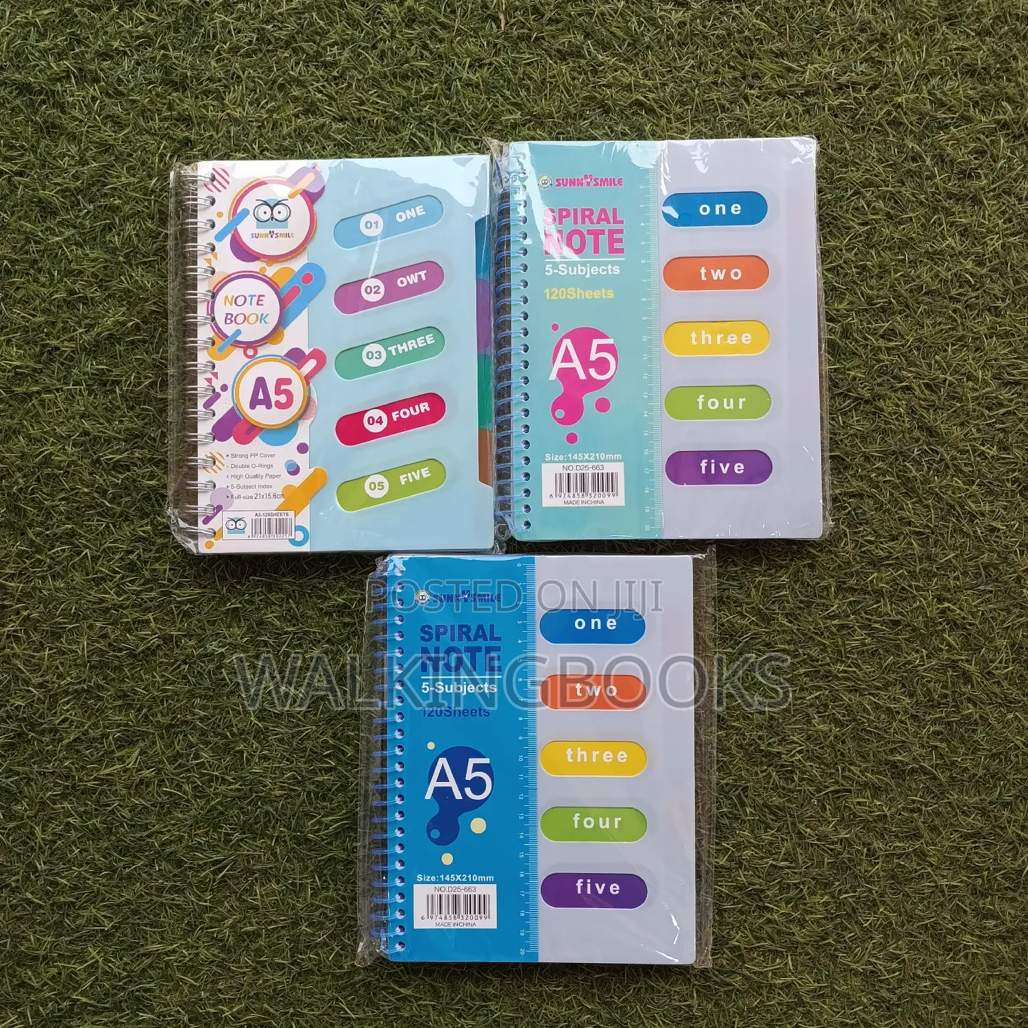 Spiral Notebook 5 Subjects