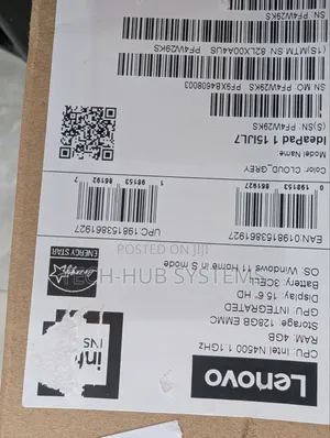 New Laptop Lenovo IdeaPad 1 4GB Intel Celeron SSD 128GB