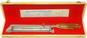 Skin Grafting Knife Handle, Golden Handle , With 1 Blade