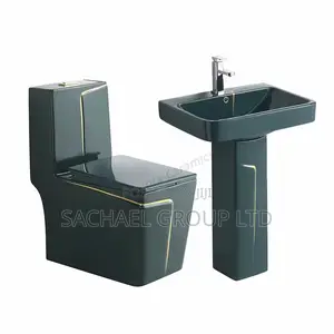 Vanity Water Closet With Pedestal