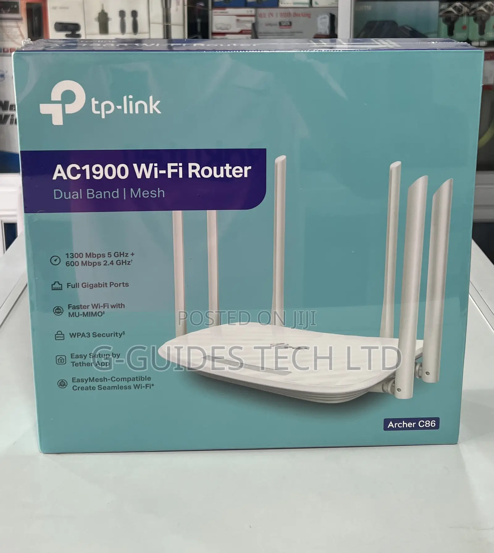 Tp-Link Ac1900 Wireless Mu-Mimo Wi-Fi Router Dual-Band Mesh Archer C86