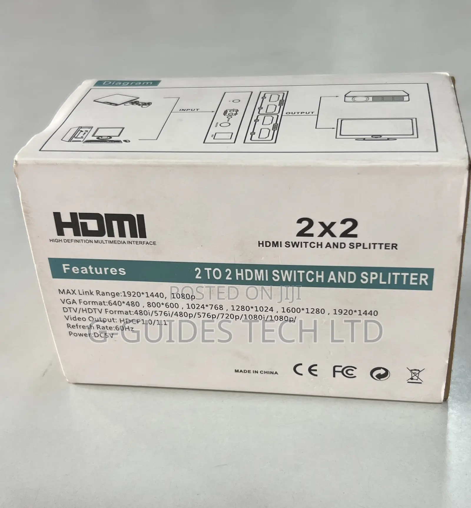2-Input and 2-Output Hdmi Switch and Splitter (Mt-Hd2-2 2x2)