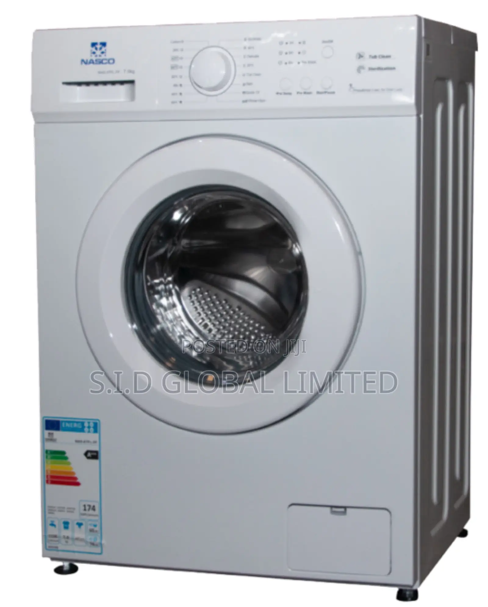 Your Garments With NASCO-7KG-FRONT-LOAD-FULL-AUTO-WASHING