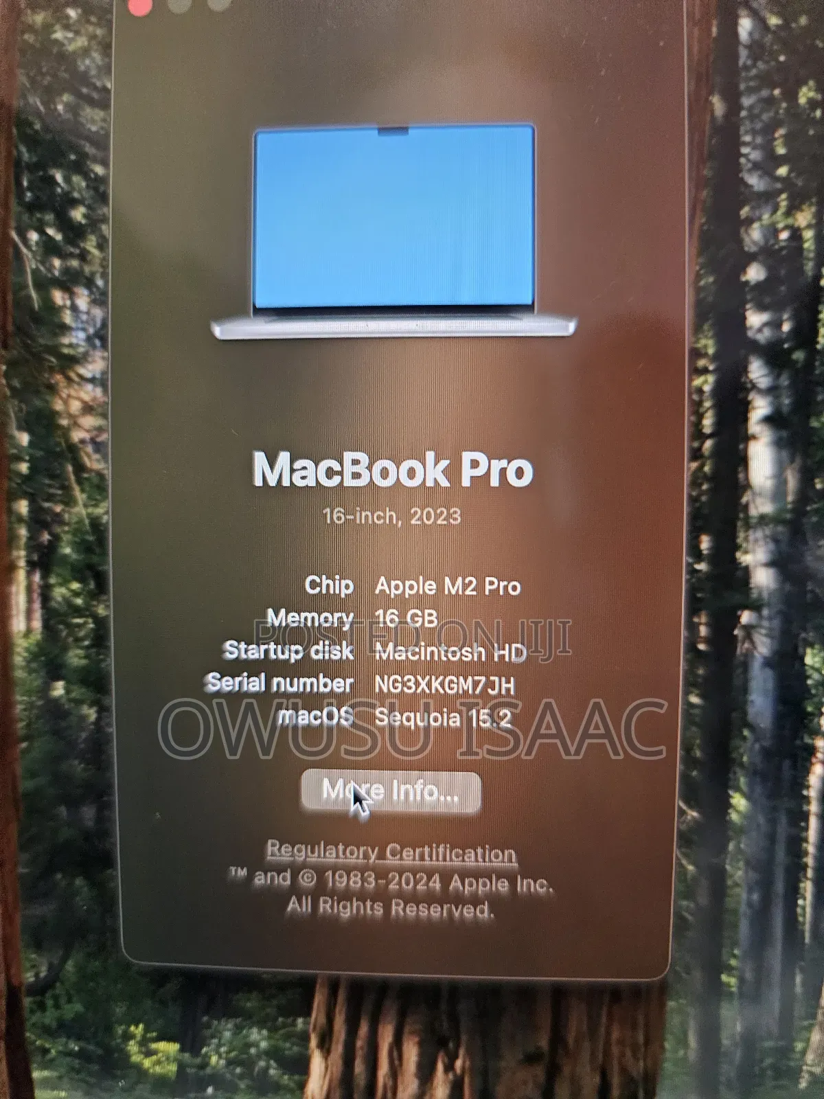 New Laptop Apple MacBook Pro 2023 M2 Max 16-Inch 16GB Apple M2 512GB