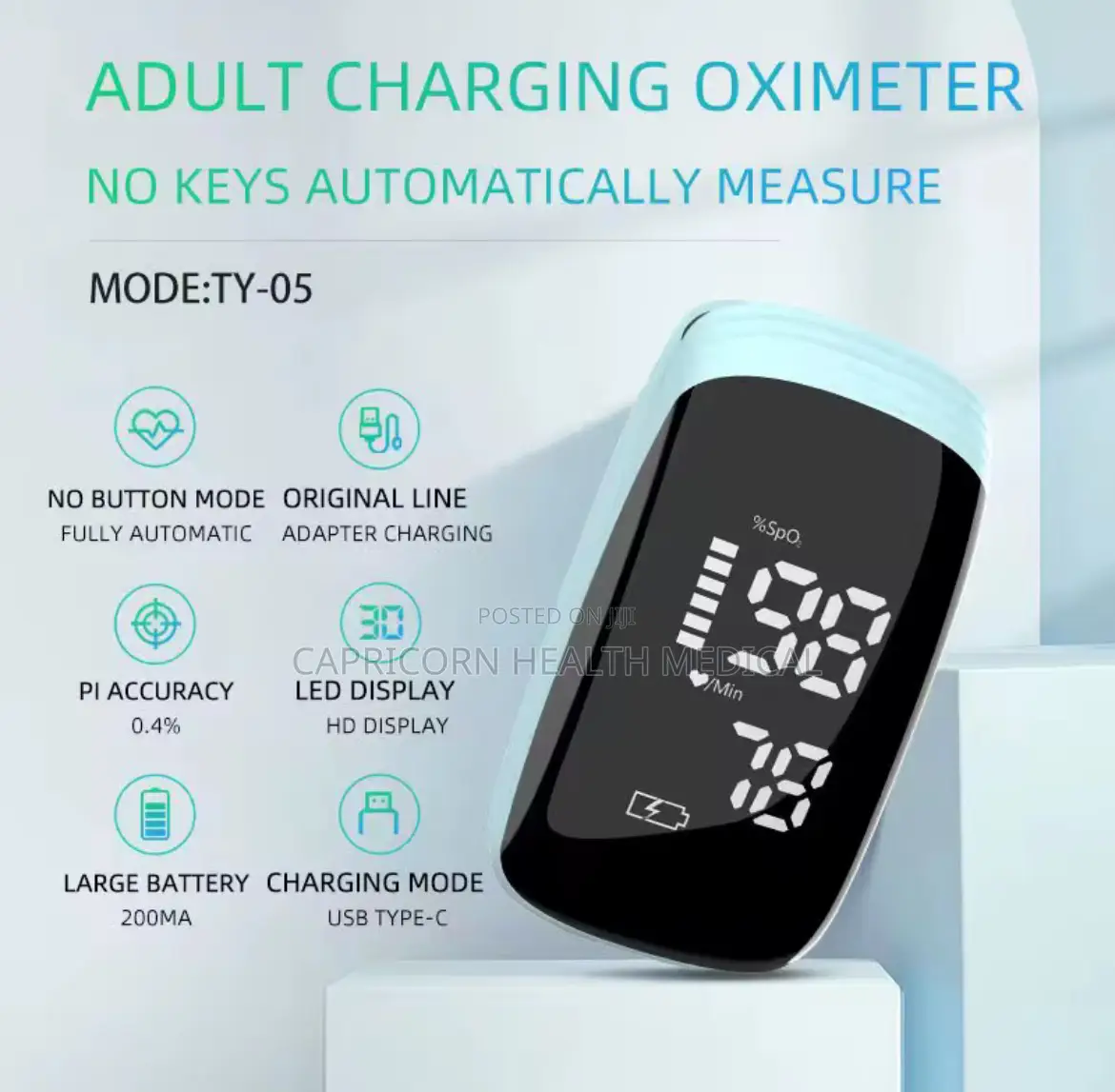 Rechargeable Pulse Oximeter