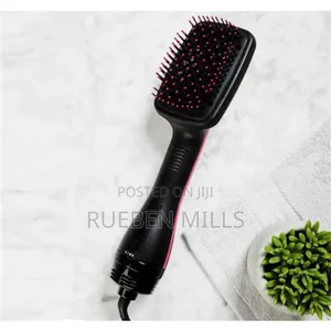 One-Step Smoothing Hair Dryer Brush Straightener 2-in-1