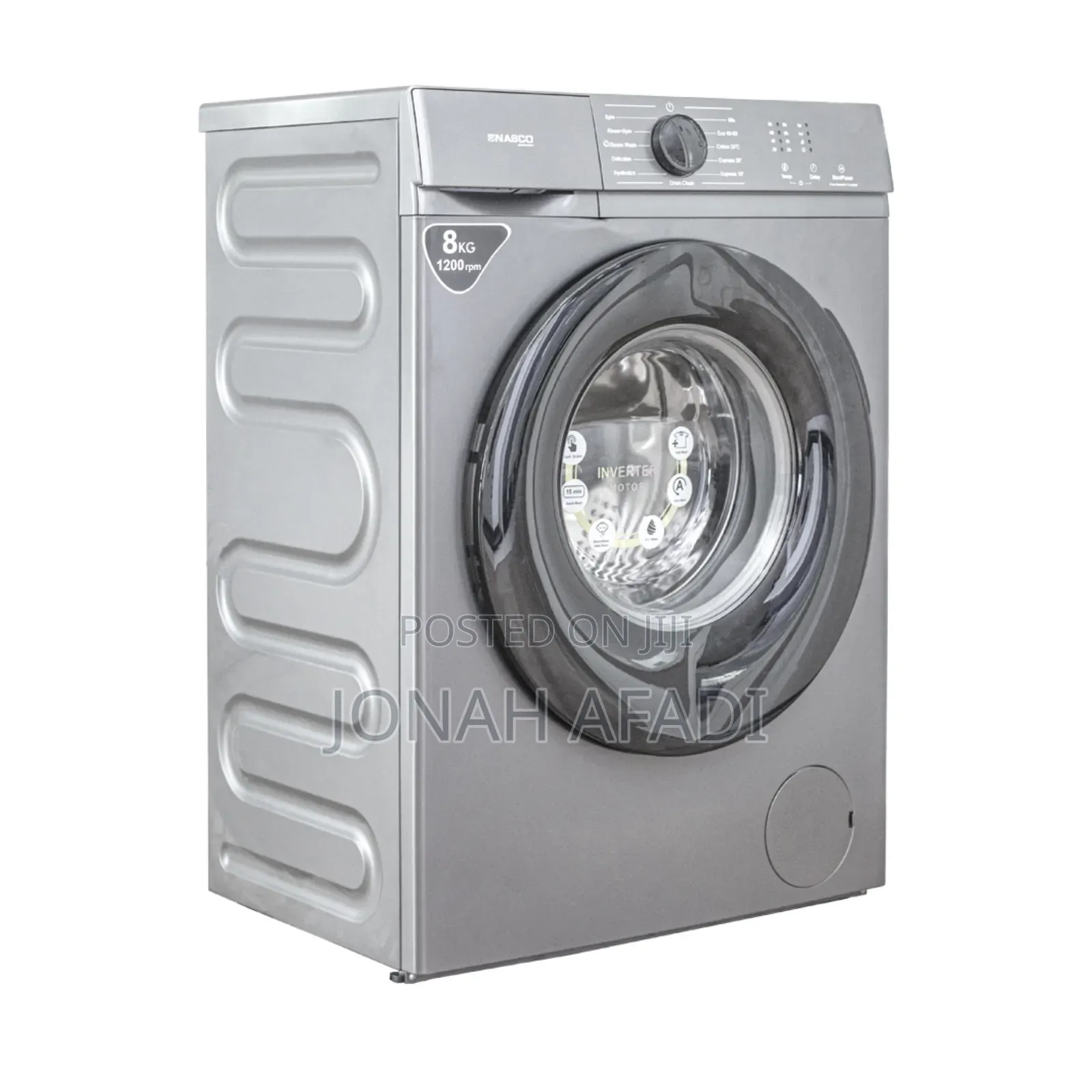 Nasco 8kg Front Load Washing Machine-Nasfl-J8kg-S