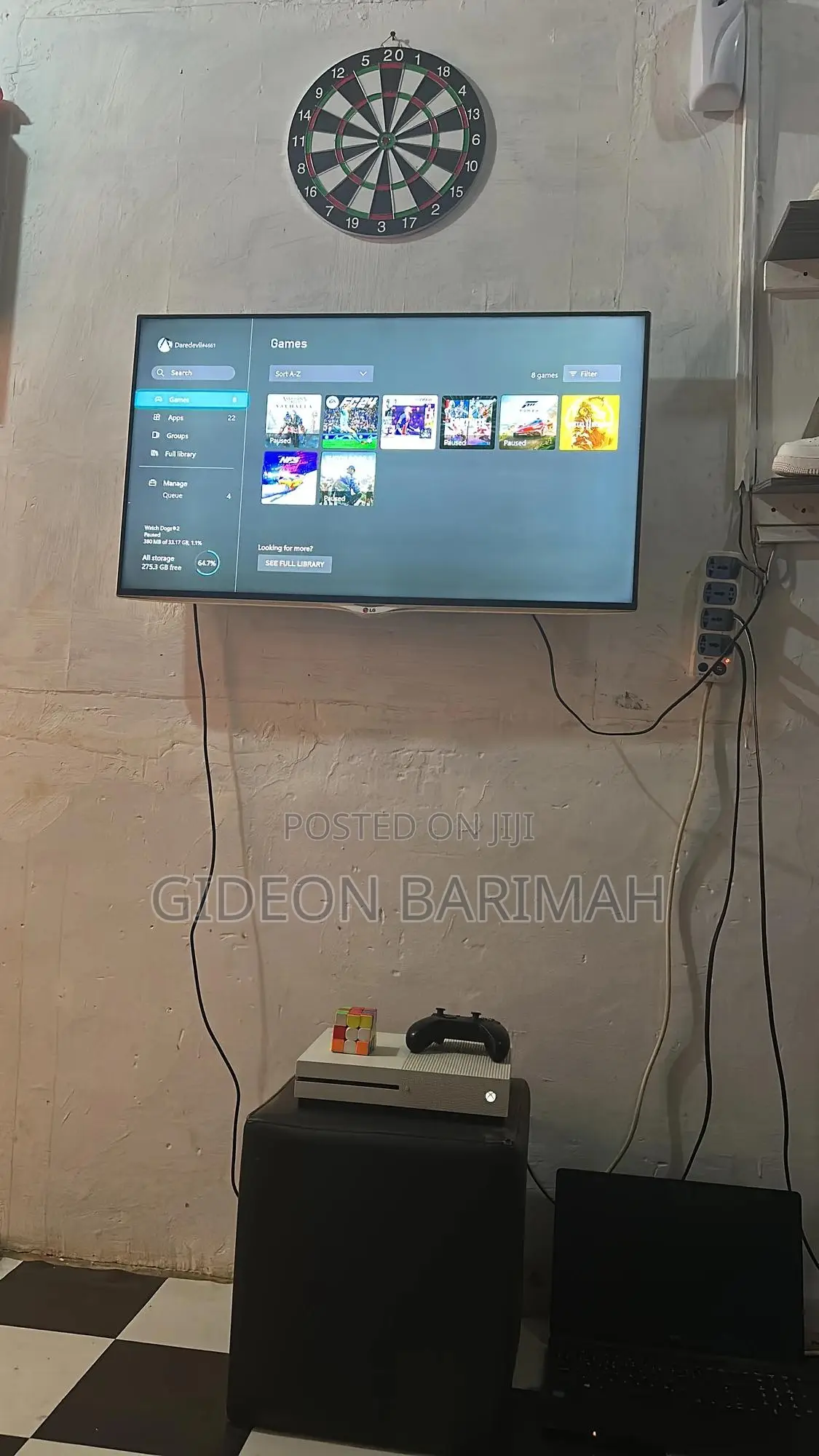 Xbox One S 1tb With Games and 2 Controllers