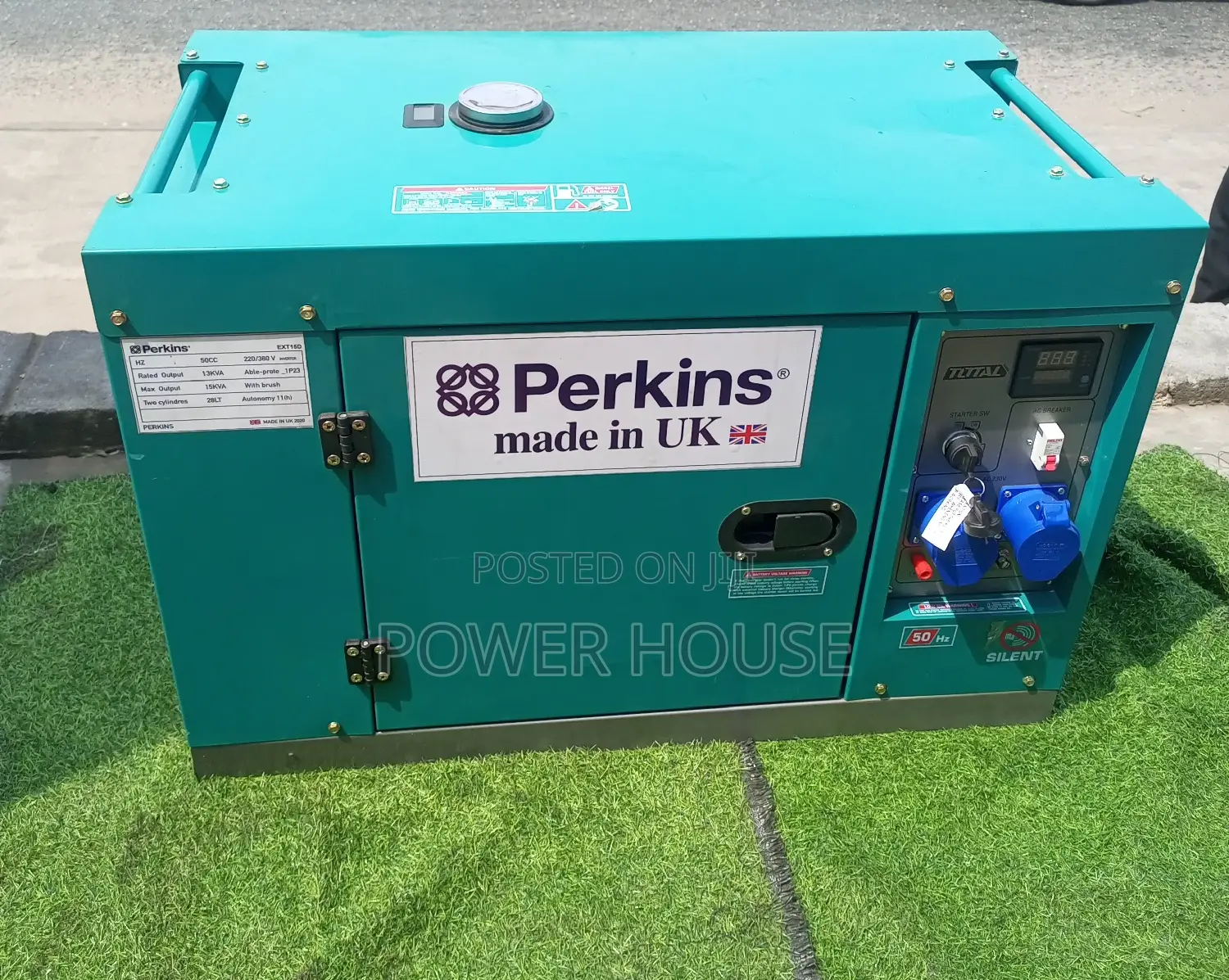 Deliberate UK Generator 15kva Perkins Generator 16500w 230v