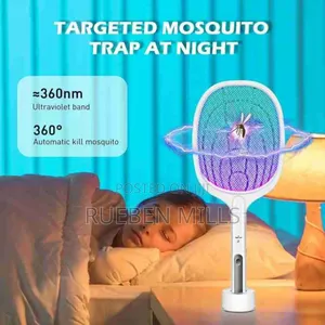 2 In 1 Rechargeable Electric Mosquito Killer Swatter Bat