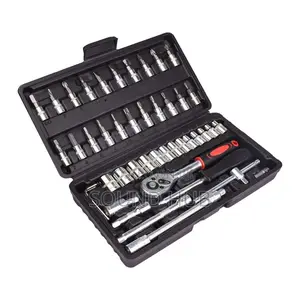Hand Tool Kit Home Socket Wrench Set Car Repair Tool Box