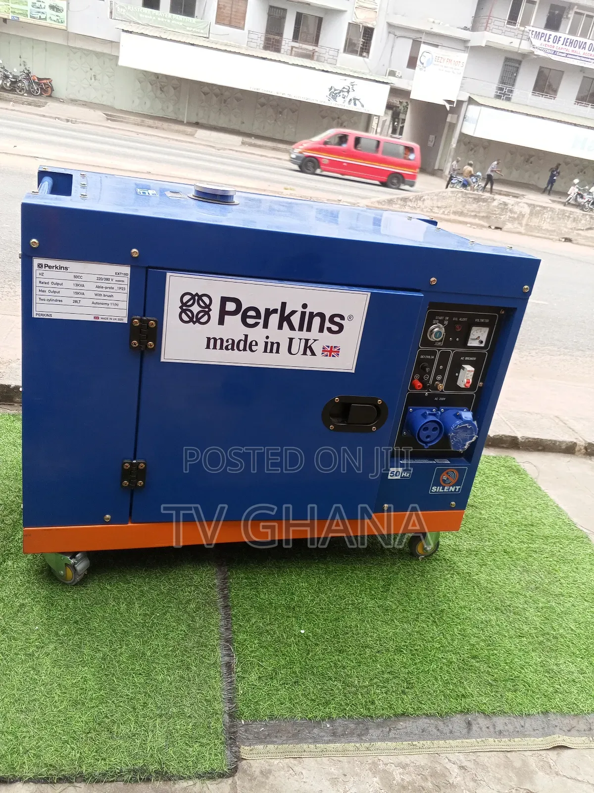 Orange and Blue Generator 15kva Generator Perkins