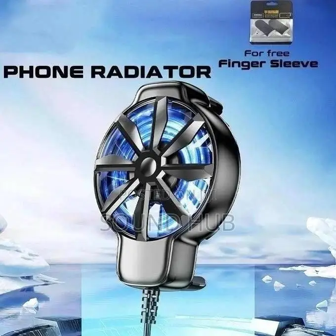 Phone Cooler Fan Radiator With Free Finger Sleeves