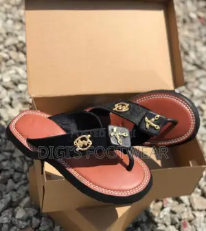 Black Suede Ahenema With Brown Inner