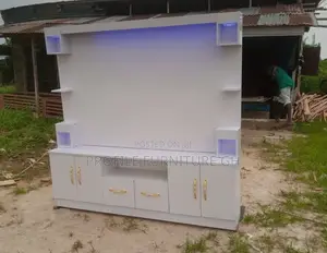 Plywood and Sticker Tv Stand 5 Feet Long