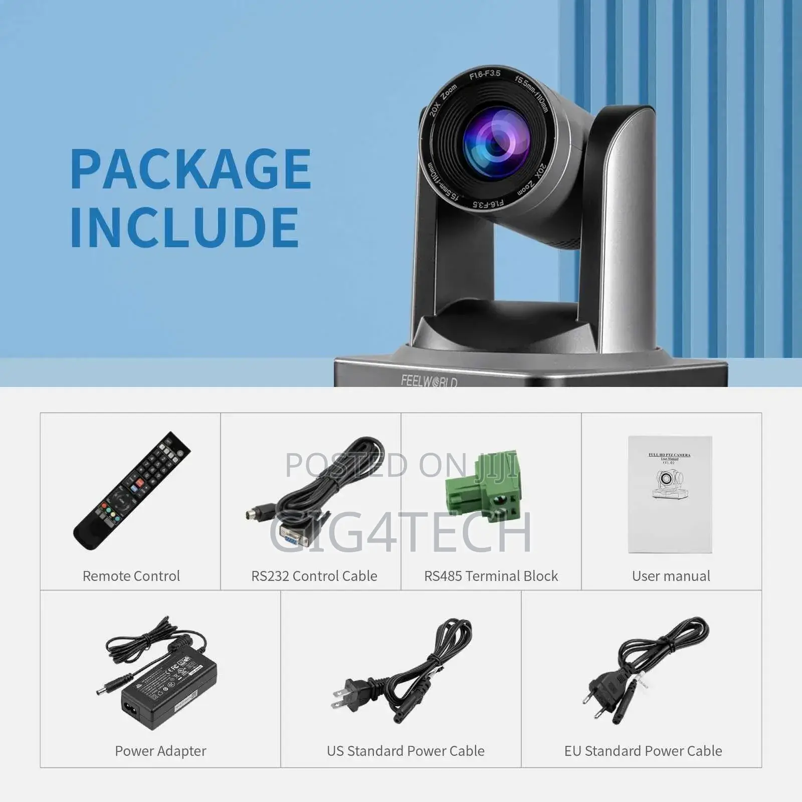 Feelworld Poe20x 3g-Sdi Hdmi Ip Live Streaming PTZ Camera