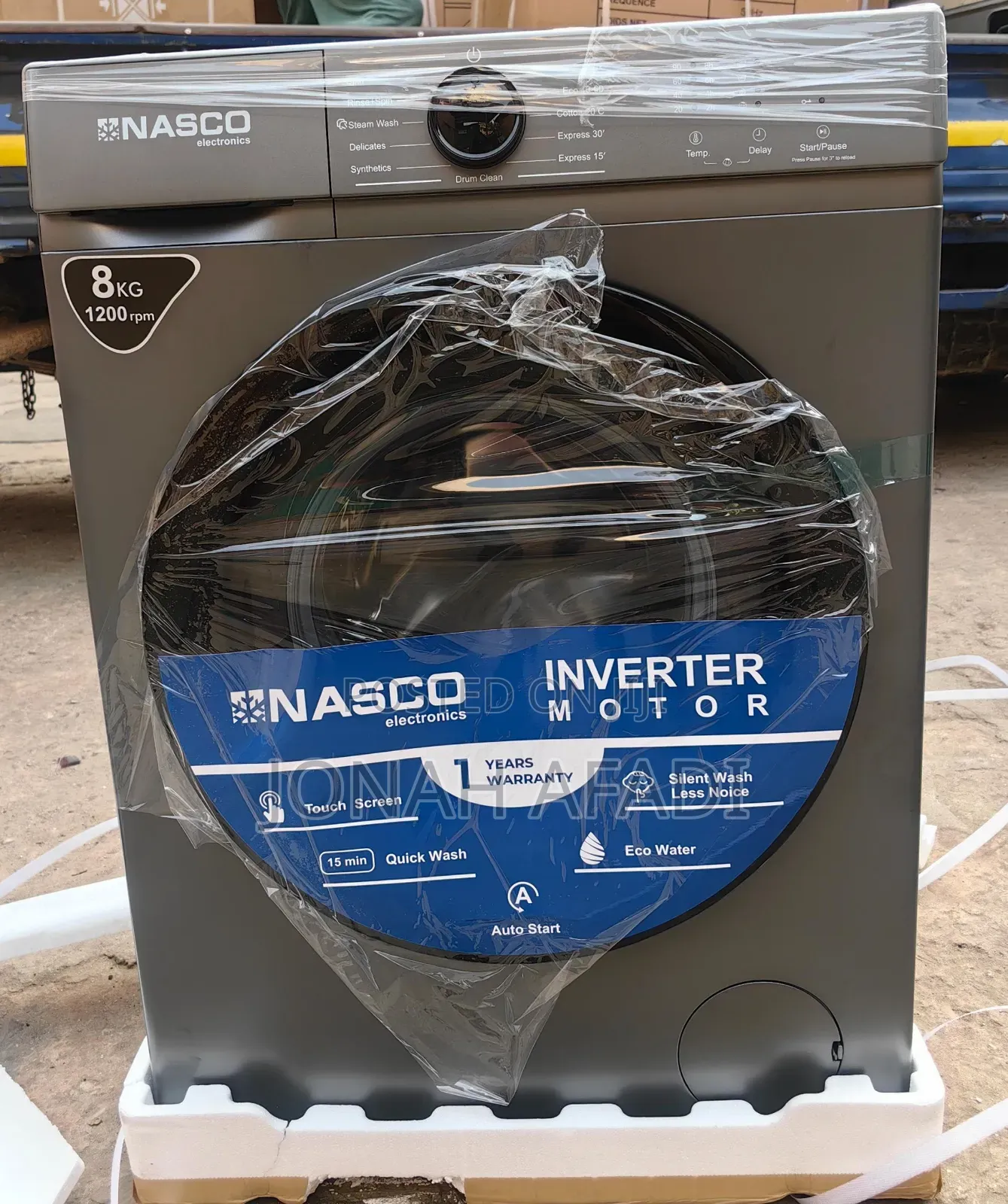 Nasco 8kg Front Load Washing Machine-Nasfl-J8kg-S