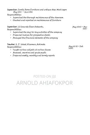 My General CV
