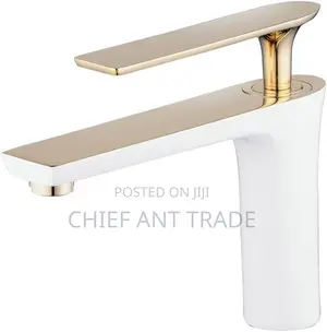 Faucet. Hot Cold. Gold and White Page-9
