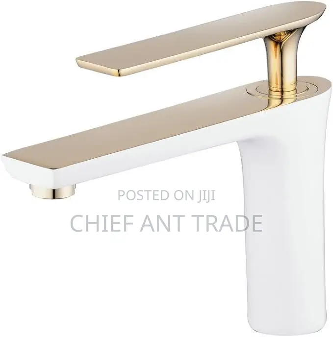 Faucet. Hot Cold. Gold and White Page-9