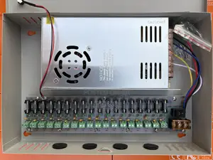 Power Supply CCTV 12v 30a Metal Case 18chs (Individual Fuse)