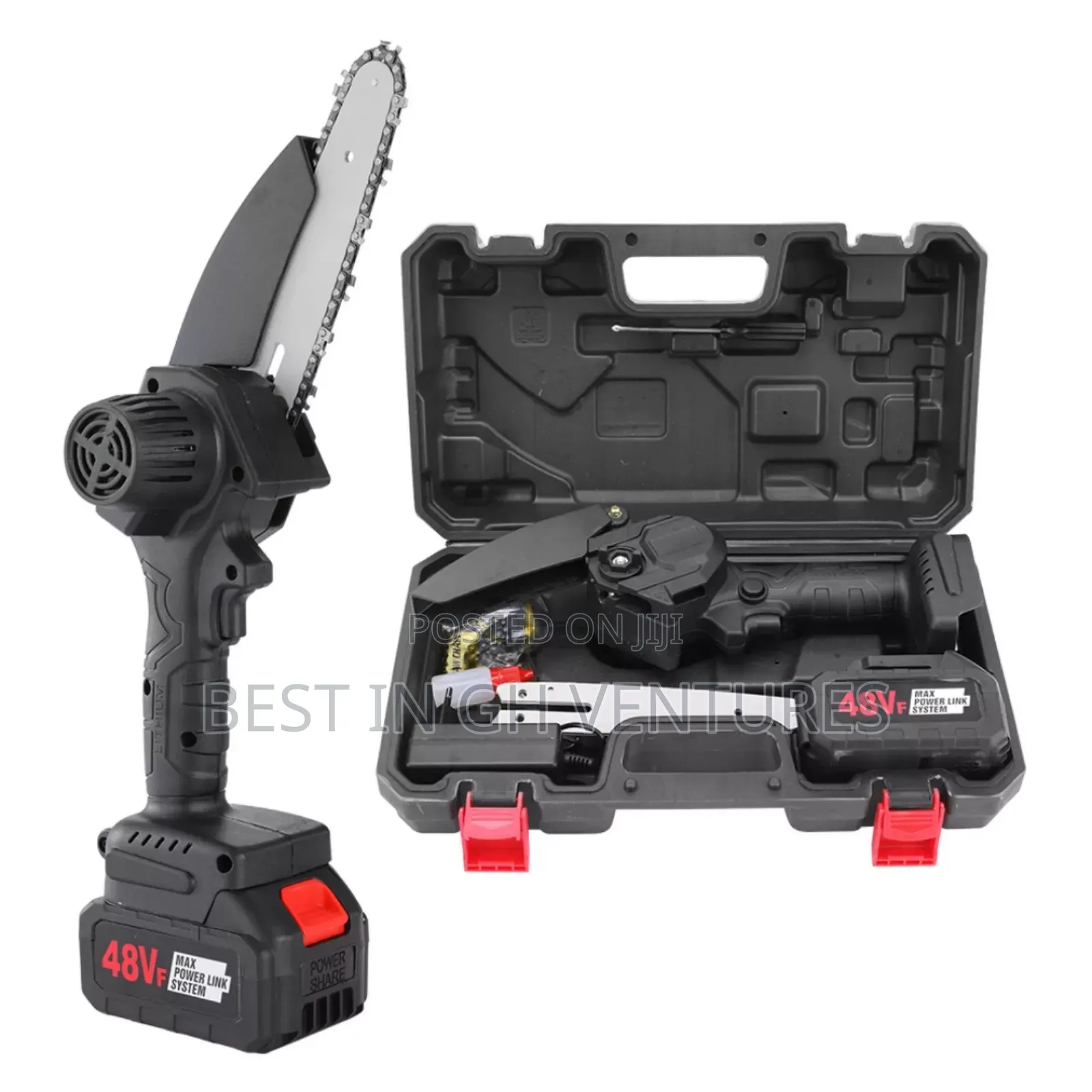 Rechargeable Chainsaw With 2pcs of 48v Batteries