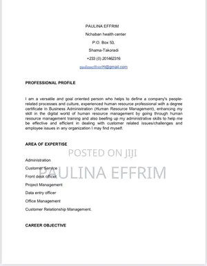 Administrative CV