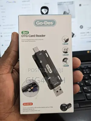 Go Des GD-DK108 3 in 1 Type-C Input Otg Memory Card Reader