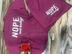 Wine Designer Top and Short Sleepwear/ Walkabout
