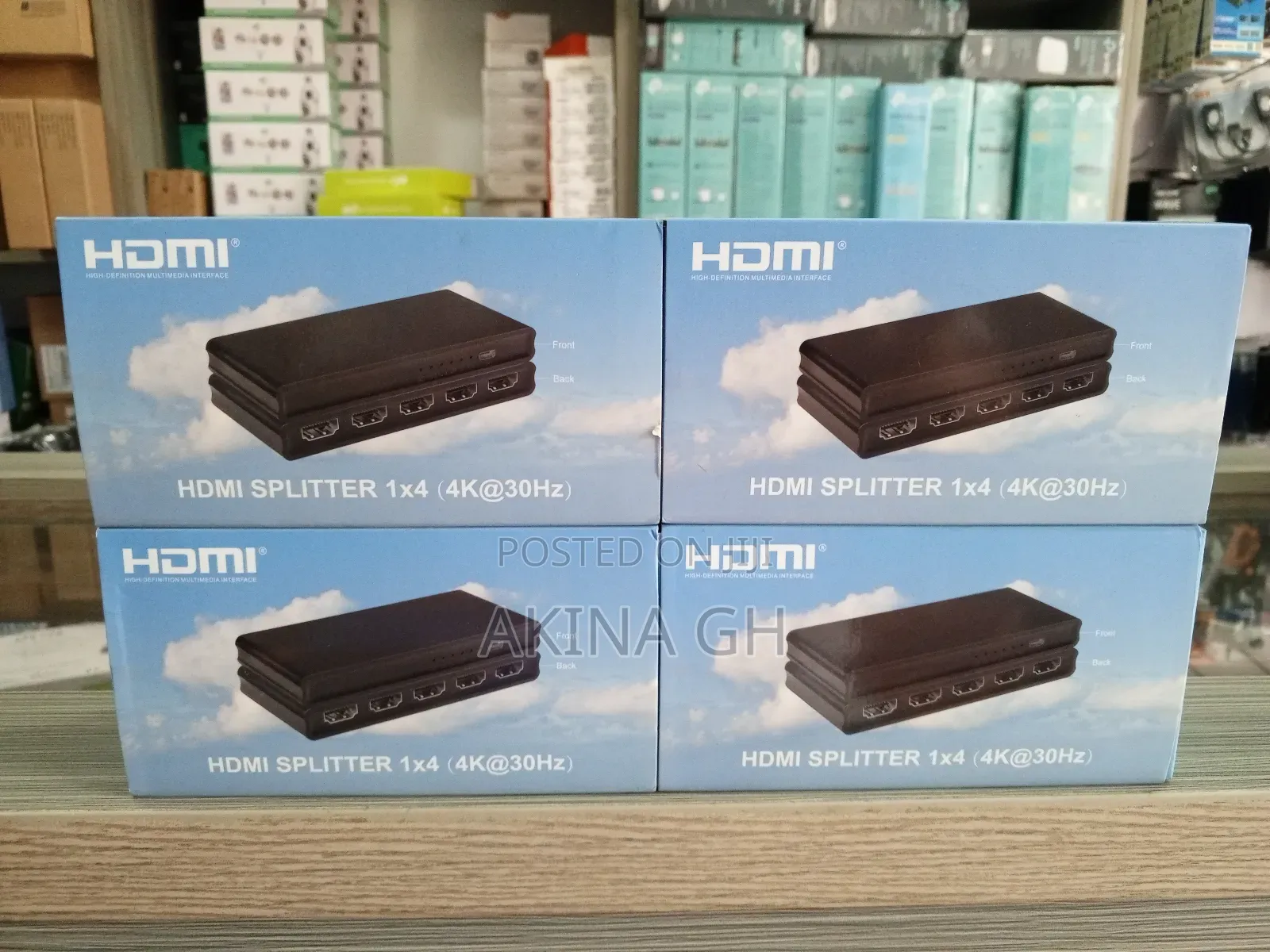 4 Way HDMI Splitter 1x4 ( at 30hz)