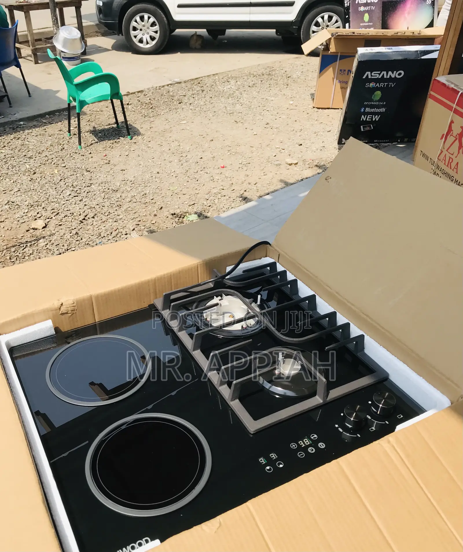 Newly in Stock Kenwood 2 Gas + 2 Electric Cooker(Black).
