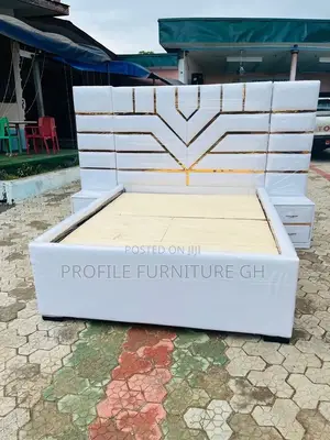 Elegant White Double Design Bedframe