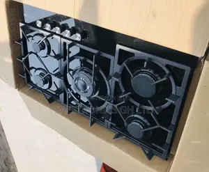 Adjustable I’m-Built Kenwood Black 90cm 5 Gas Hobs