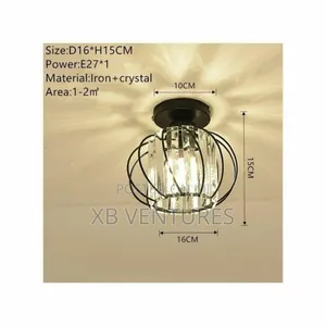 Simple and Modern European Crystal Ceiling Light