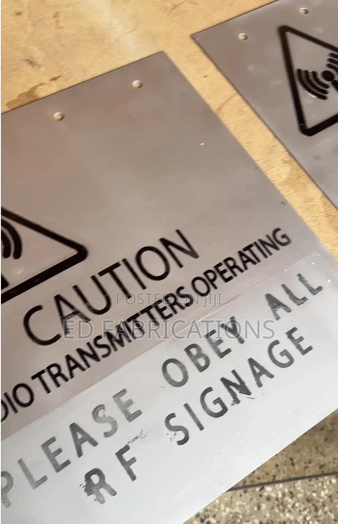 Fiber And Metallic Signage