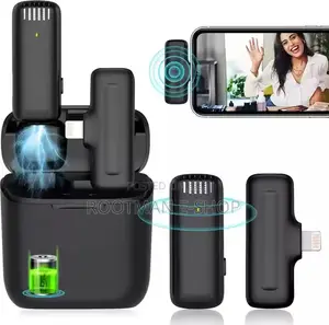 Wireless Microphone for iPhone, Mini Lapel Mic for Recording