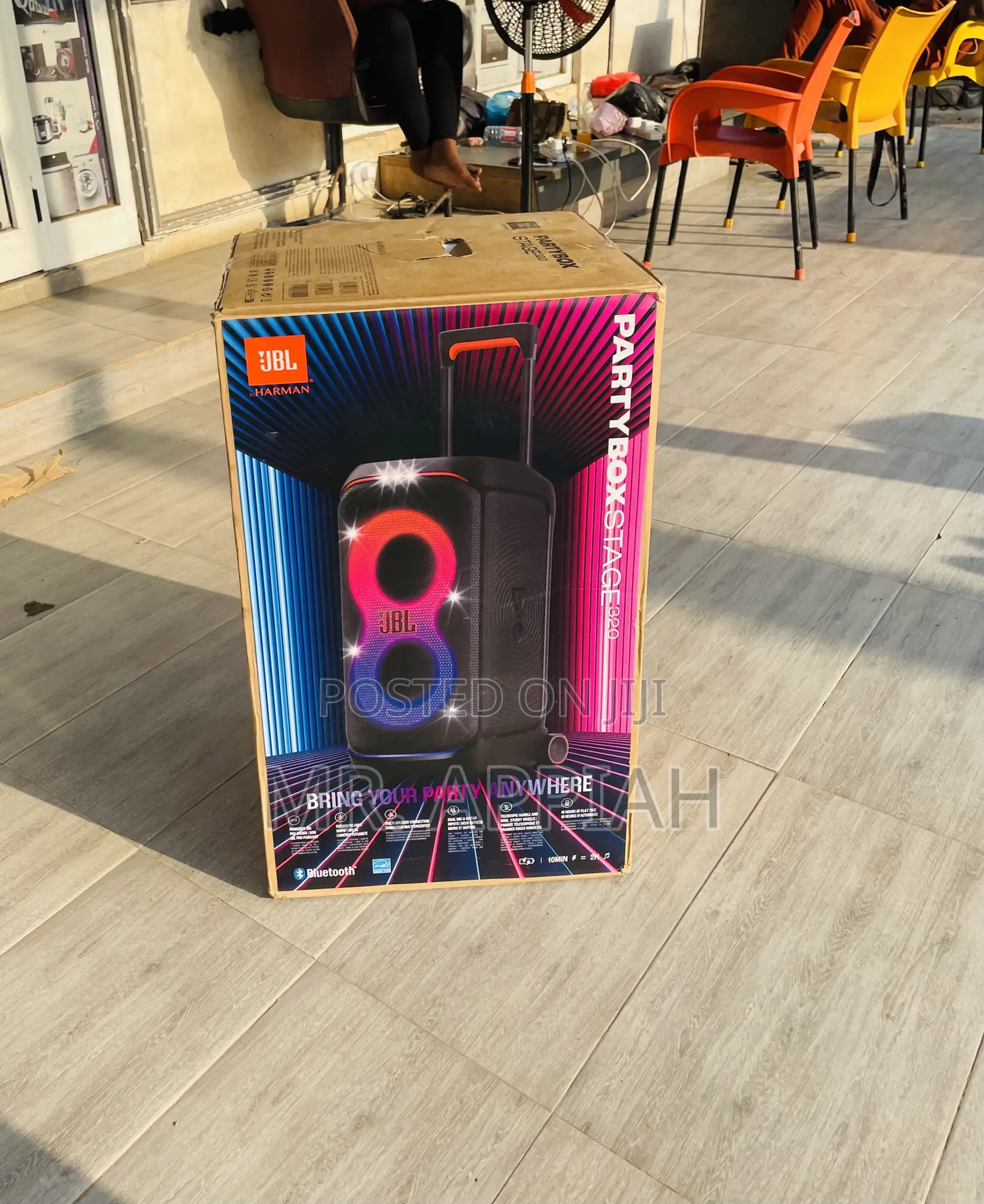 Portable Partybox Stage 320 Bluetooth Speaker.