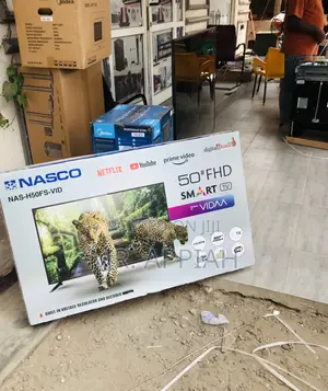 Reliable Nasco 50 Inch Led Digital Satellite Smart Tv,Black🙁