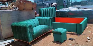All Green Sofa 2in1 and Double Bed-Frame